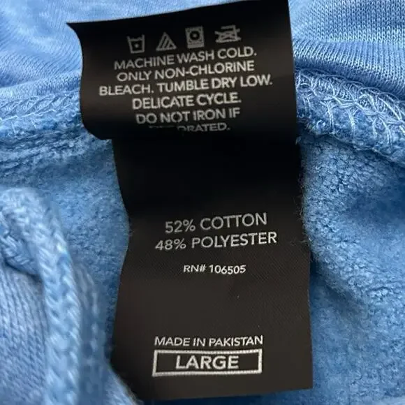 Nashville Tennessee Pullover Hoodie Sz L Point Sportswear Blue Music City 1806 - Picture 5 of 8